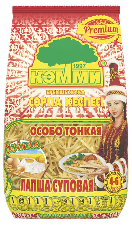 Макаронные изделия КЭММИ Особо тонкая лапша, 200г