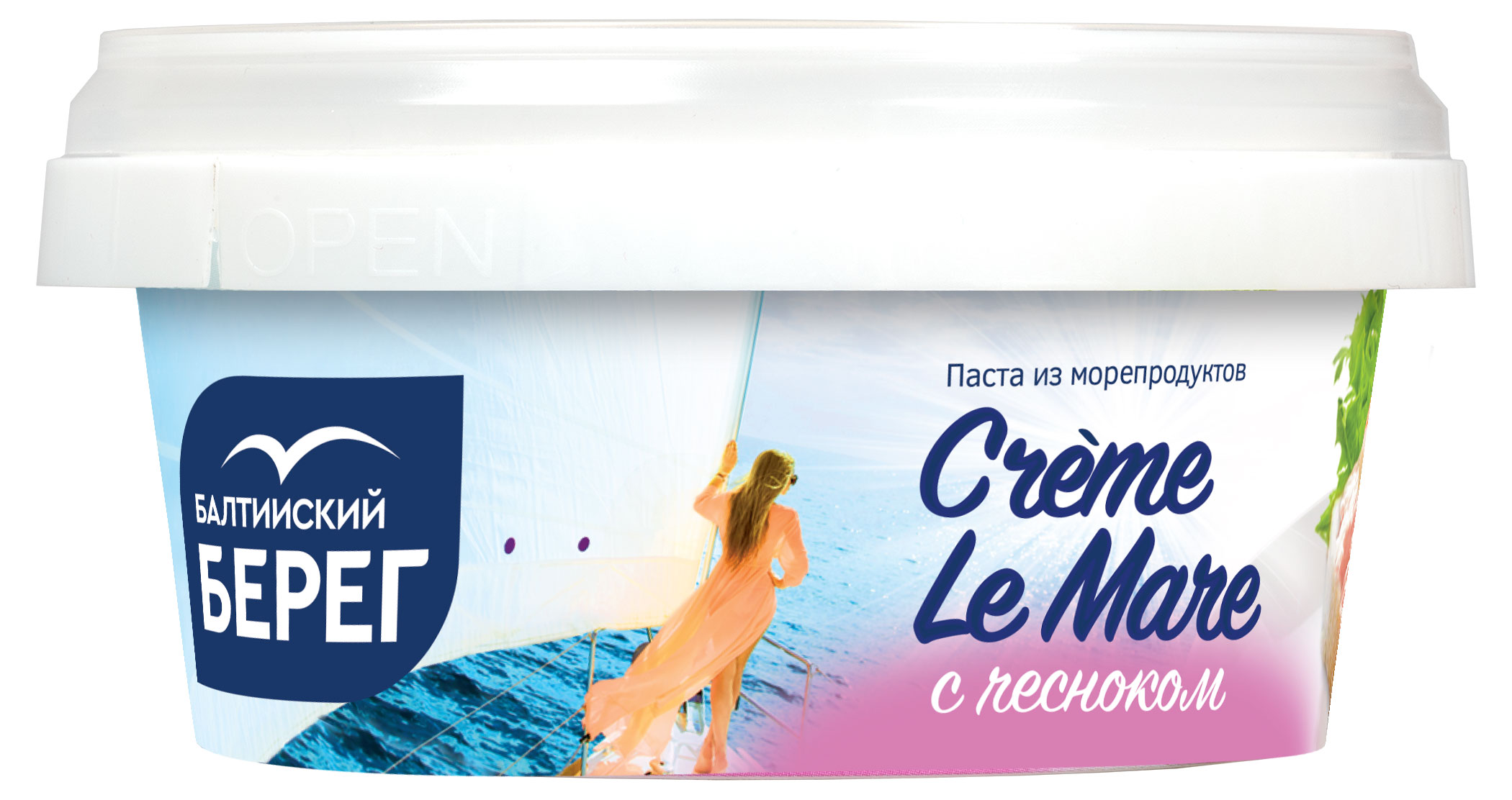 Паста из морепродуктов Балтийский Берег Creme Le Mare с чесноком, 150 г