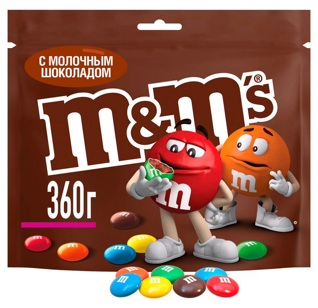 Конфеты M&M's Драже c молочным шоколадом для компании, 360 г
