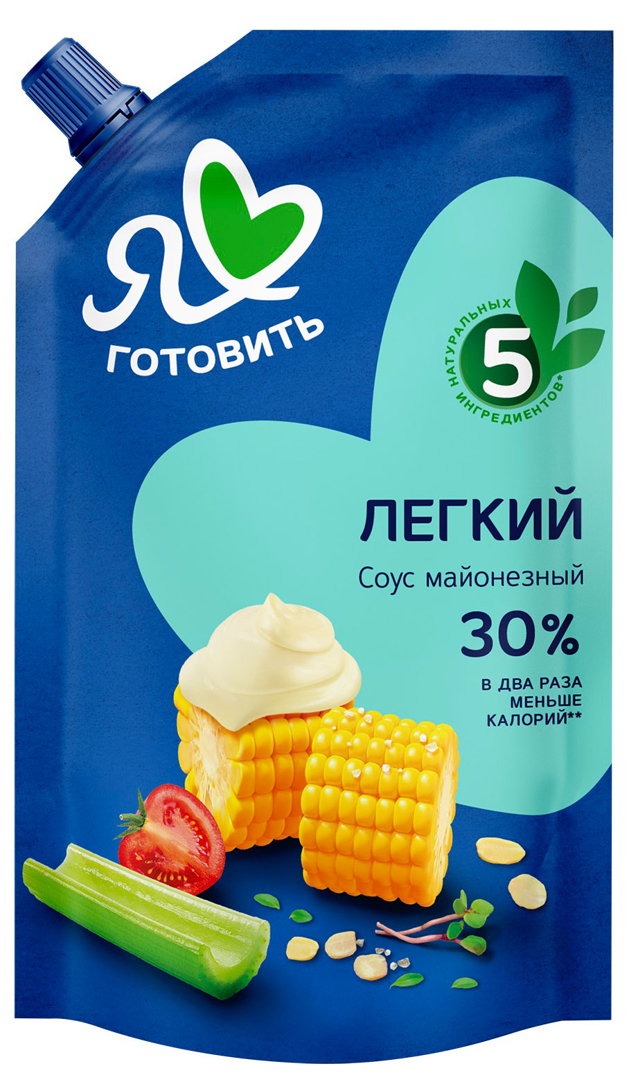 Соус кулинарный майонезный Я люблю готовить Легкий 30% охлажденный, 390 мл