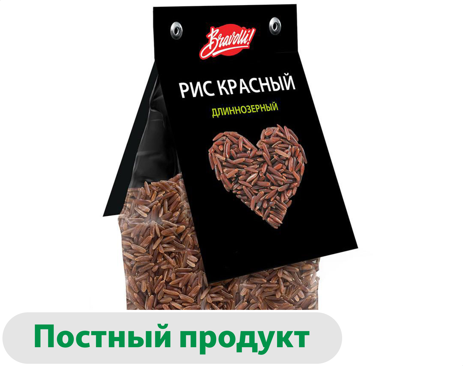 Рис Bravolli! Красный длиннозерный, 350 г