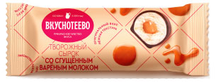Сырок глазированный творожный Вкуснотеево Сгущенка вареная батончик 23%, 40 г