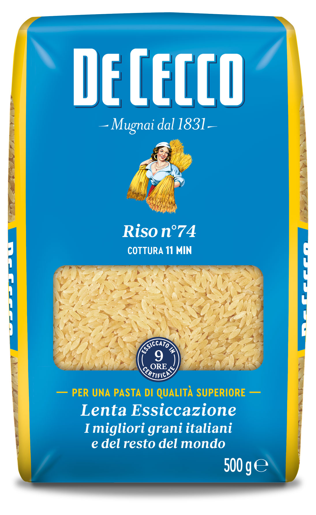 Макаронные изделия De Cecco Riso 74, 500 г