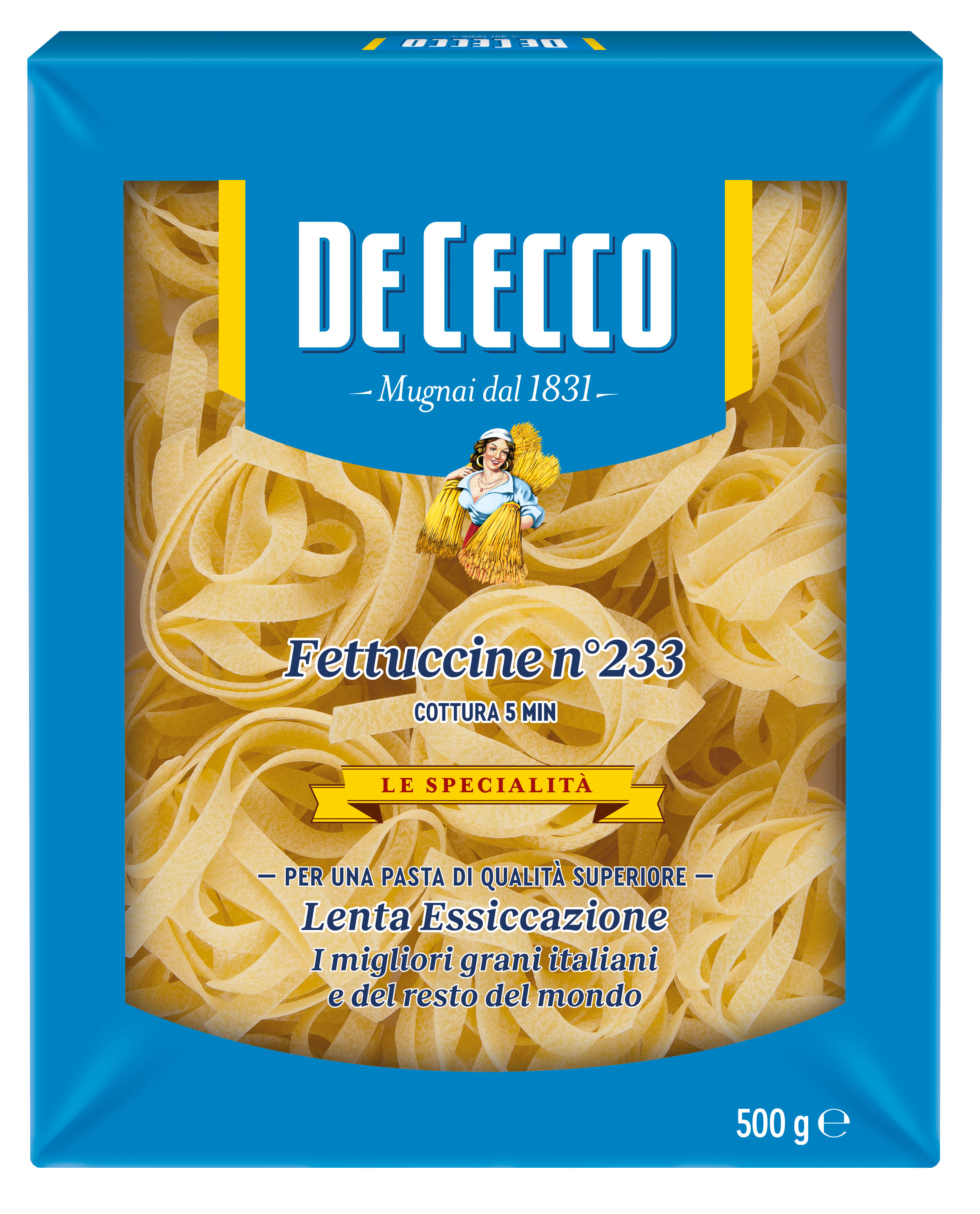 Макаронные изделия De Cecco Fettuccine 233 гнезда Италия, 500 г