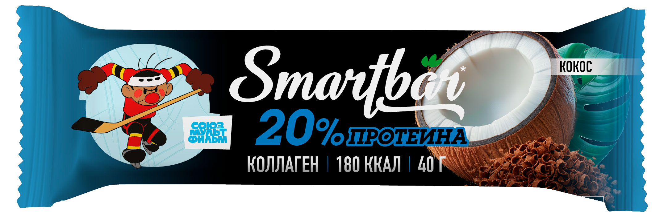 Батончик протеиновый SmartBar кокос, 40 г
