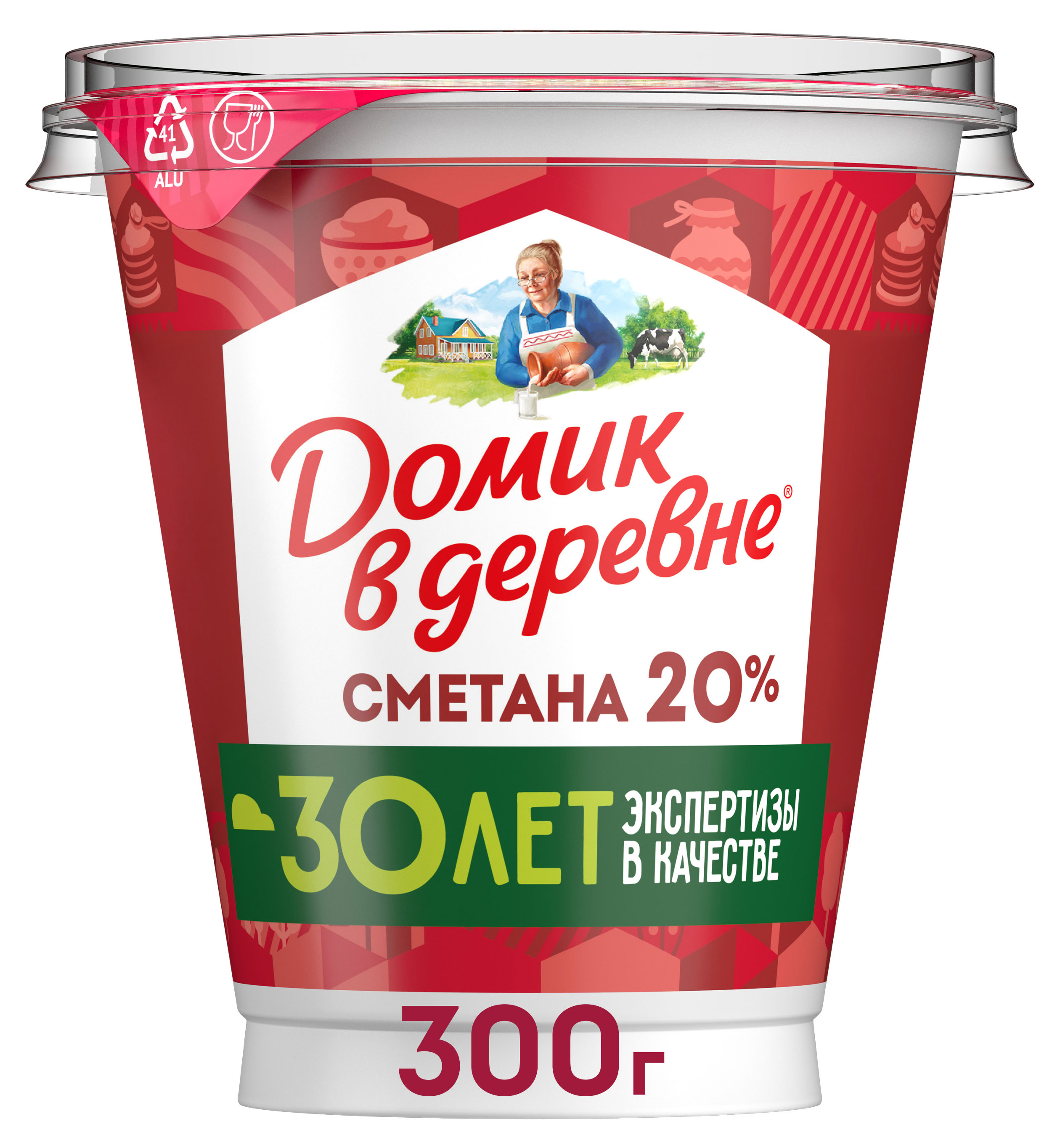 Сметана Домик в деревне 20%, 300 г