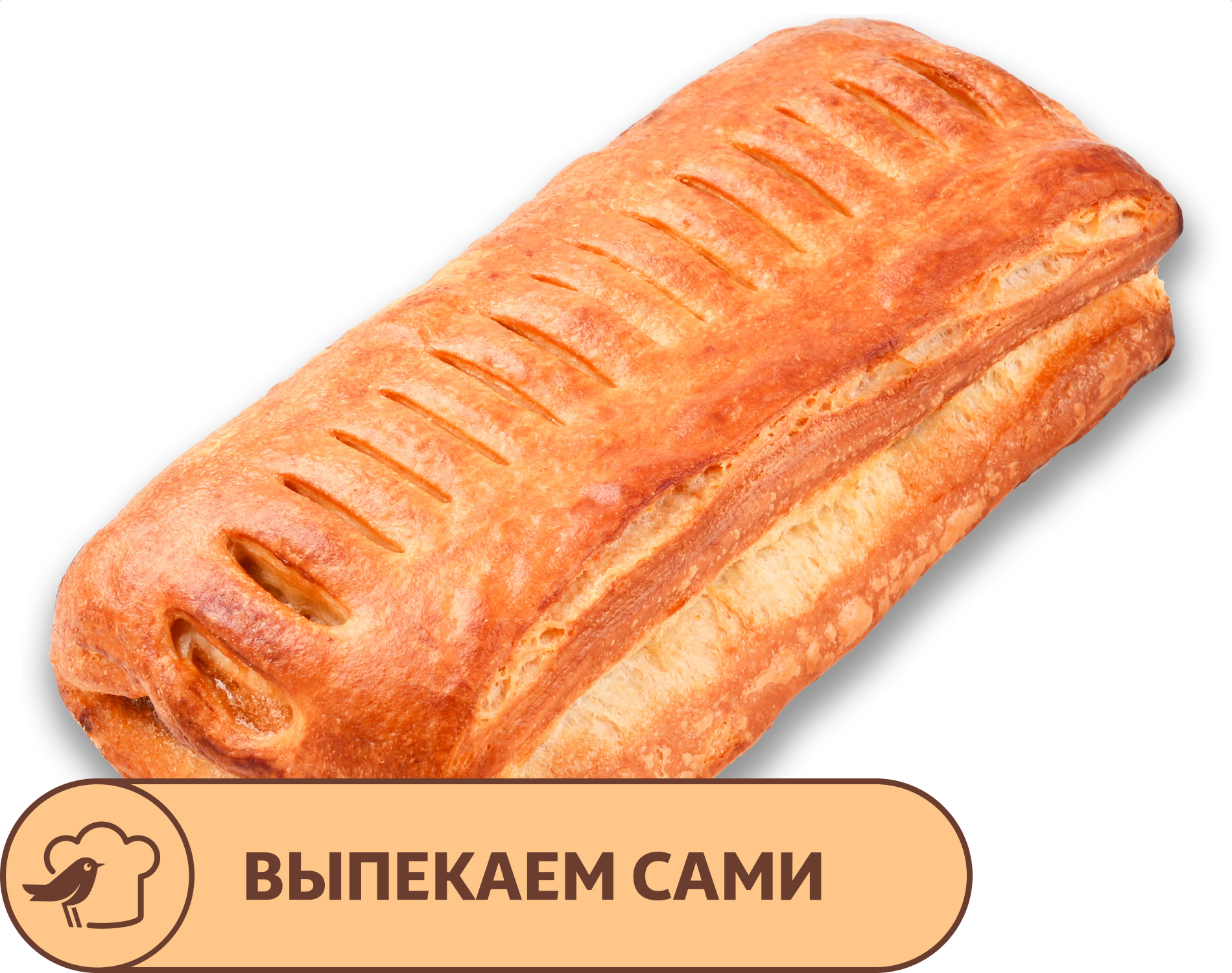 Гребешок АШАН с яблочной начинкой, 100 г
