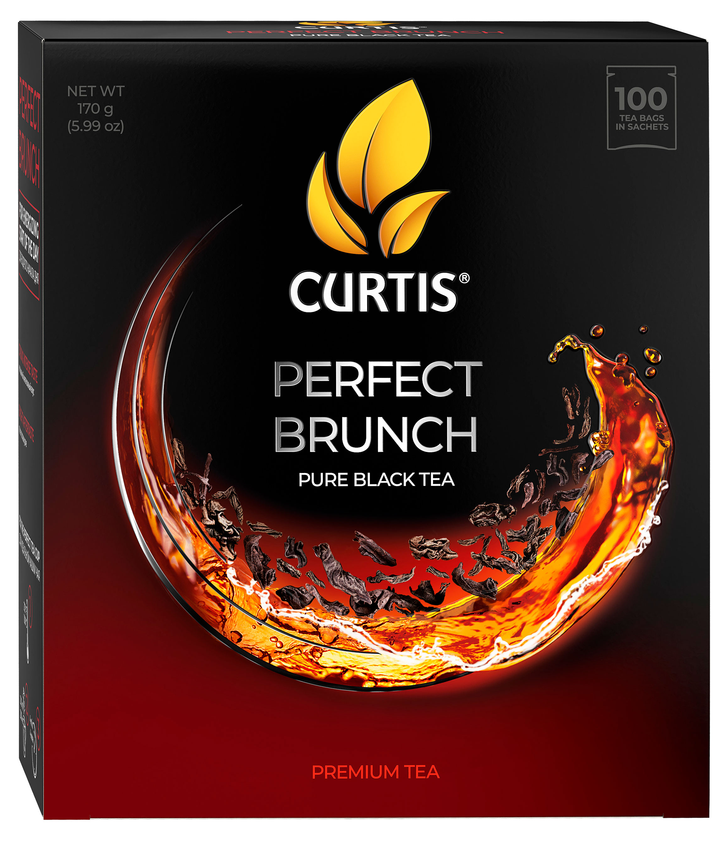 Чай черный CURTIS Perfect brunch в пакетиках, 100х1,7 г