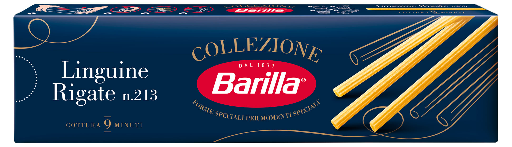 Макаронные изделия Barilla Лингвини Ригате из твердых сортов пшеницы, 450 г