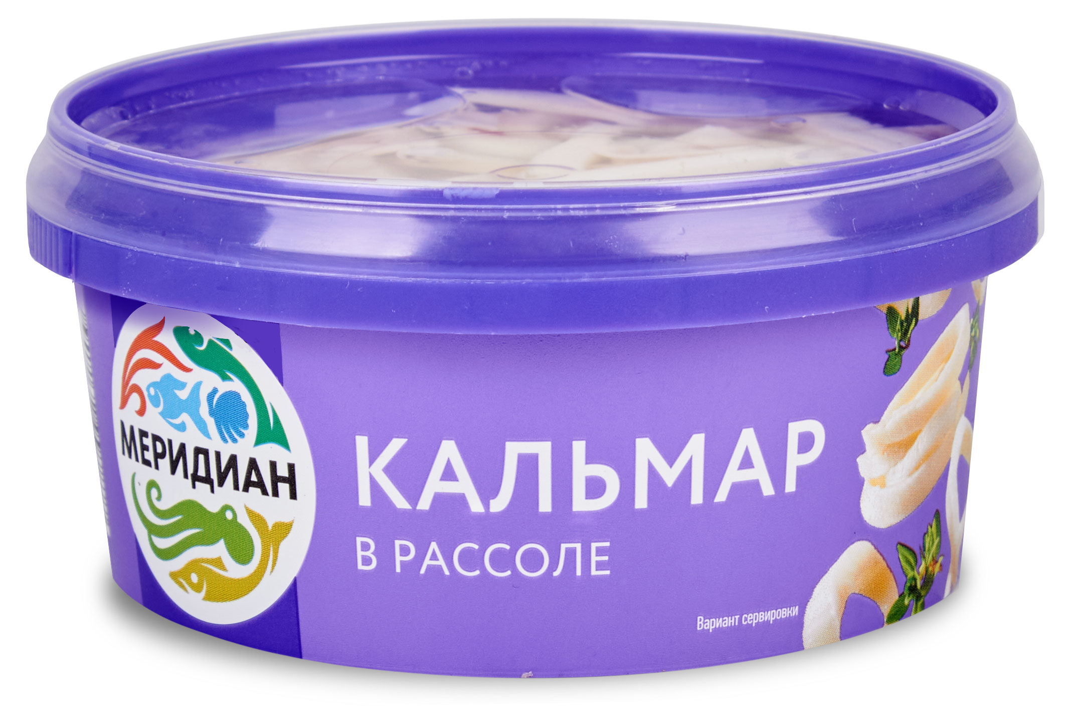 Кальмар Меридиан в рассоле, 180 г