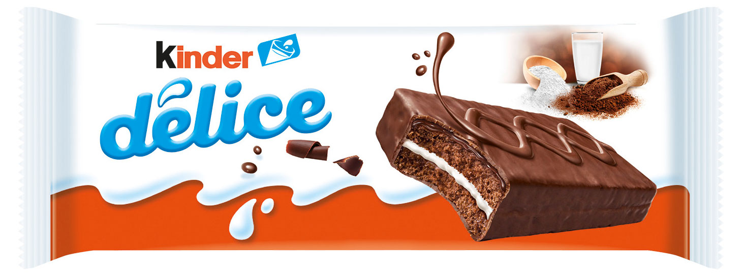 Пирожное бисквитное Kinder Delice покрытое какао-глазурью с молочной начинкой Италия, 39 г