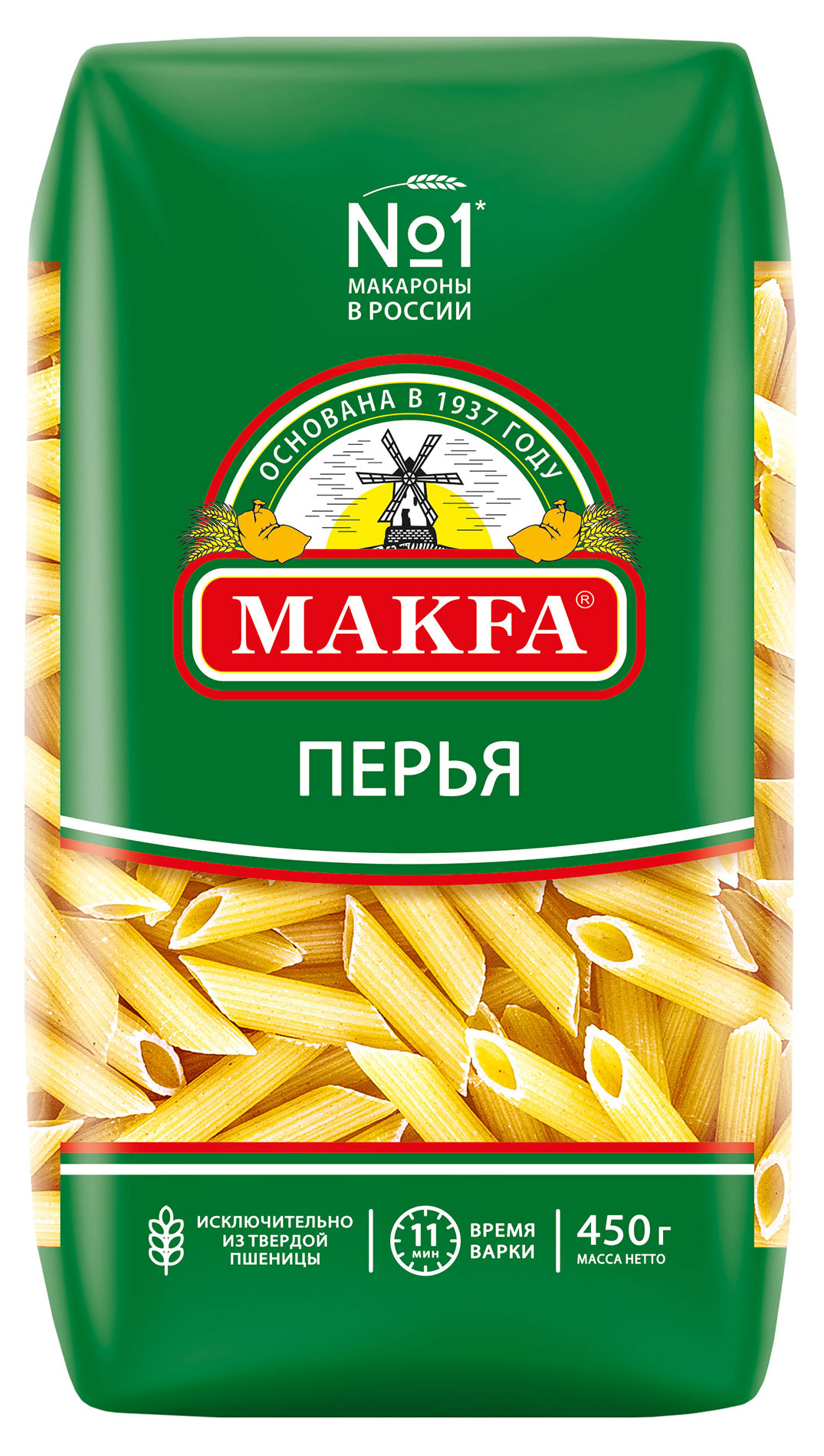 Макаронные изделия Makfa перья, 450 г