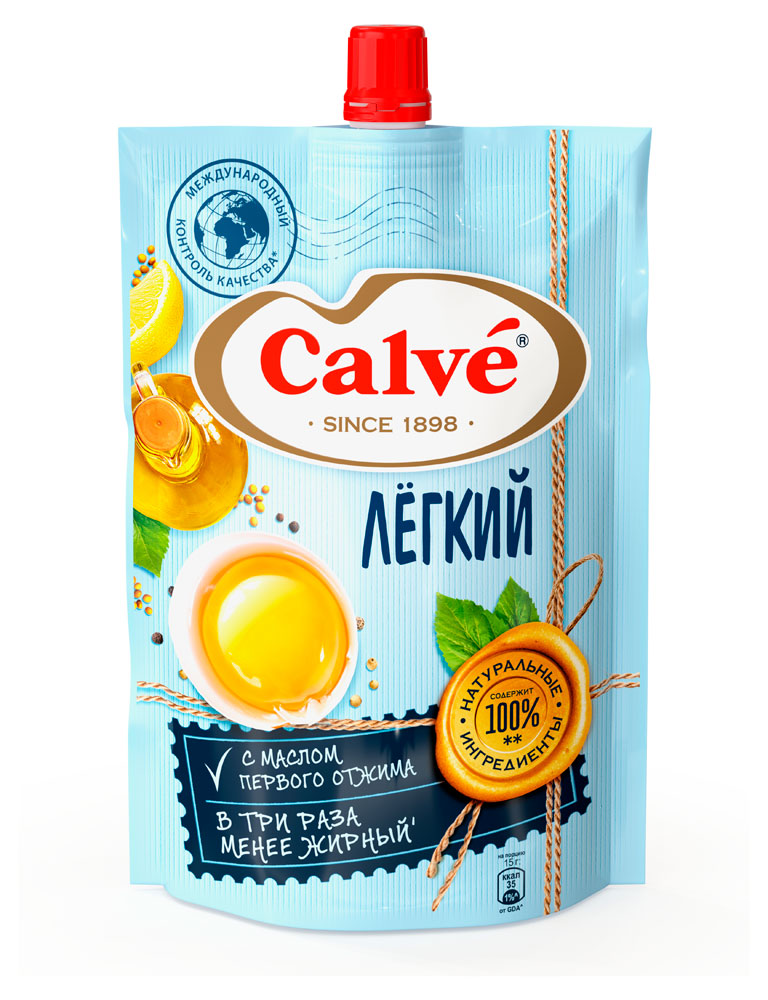Соус кулинарный майонезный Calve легкий охлажденный, 400 г
