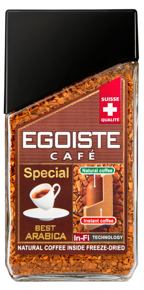 Кофе растворимый Egoiste Special сублимированный с молотым Швейцария, 100 г