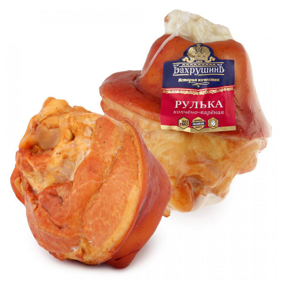 Рулька свиная варено-копченая Бахрушинъ кусок, ~ 1,8 кг