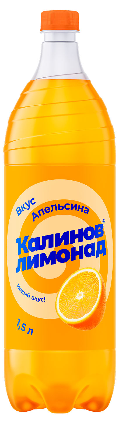 Напиток газированный Калинов Лимонад Апельсин, 1,5 л