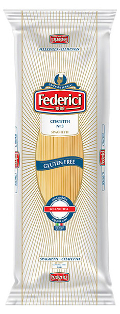 Макаронные изделия Federici 3 без глютена спагетти, 400 г