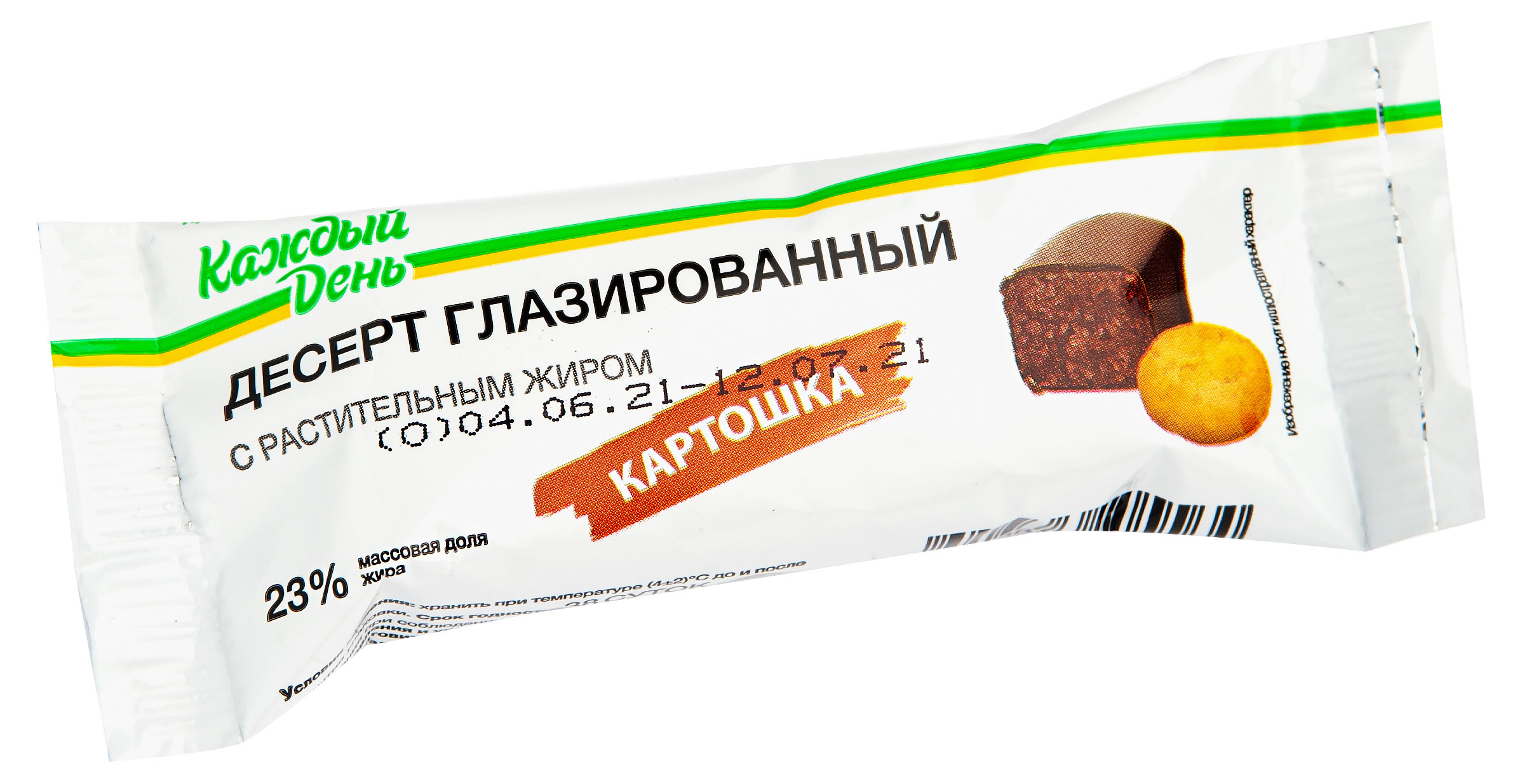 Десерт глазированный Каждый День Картошка батончик 23% ЗМЖ, 40 г