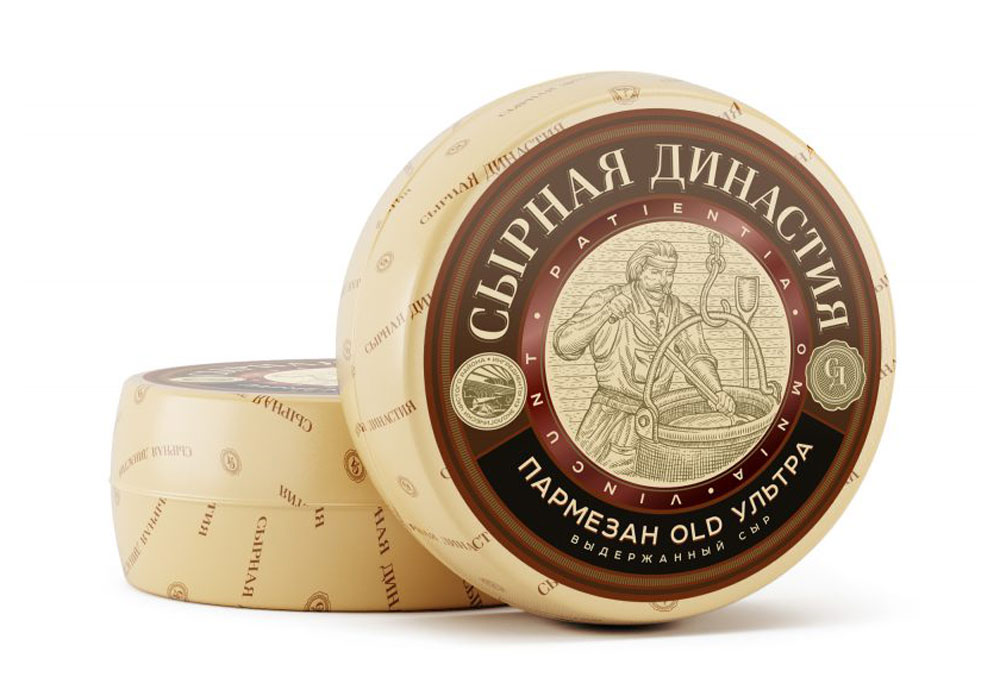 Сыр твердый Сырная Династия Пармезан OLD ультра 45% БЗМЖ Беларусь, вес