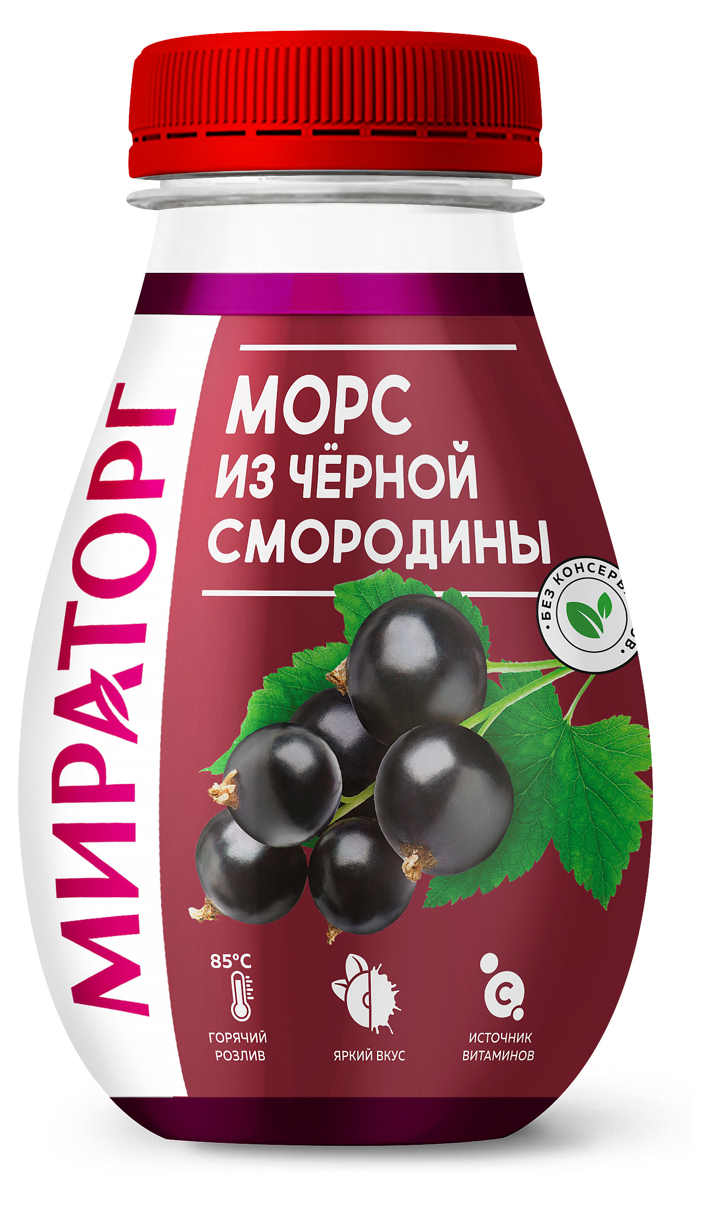 Морс из черной смородины Мираторг, 370 мл