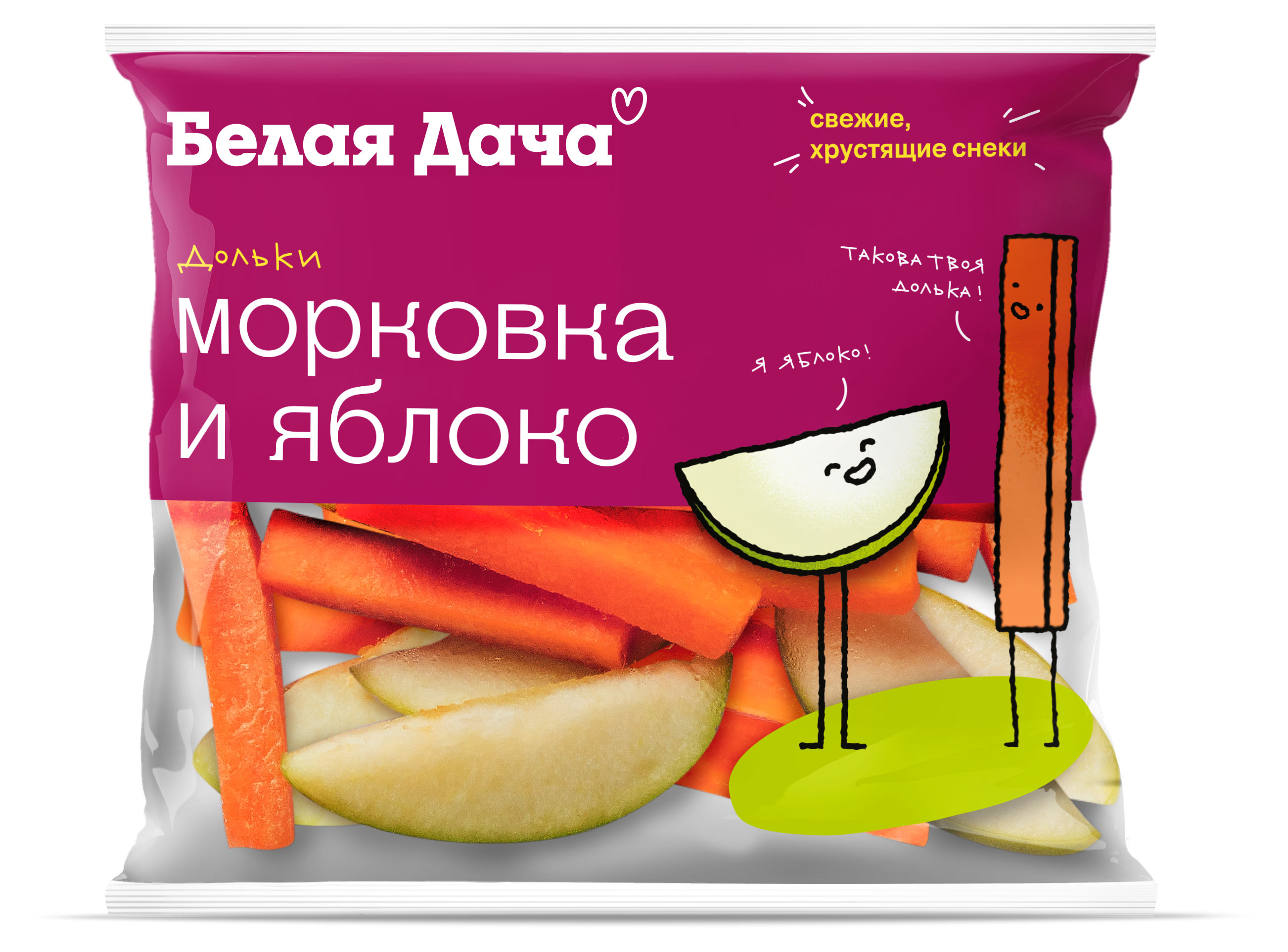 Смесь Белая Дача Морковные палочки и яблочные дольки