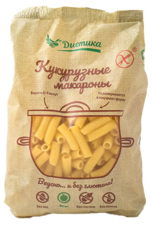 Макаронные изделия фигурные Диетика из кукурузной муки Макароны, 300 г