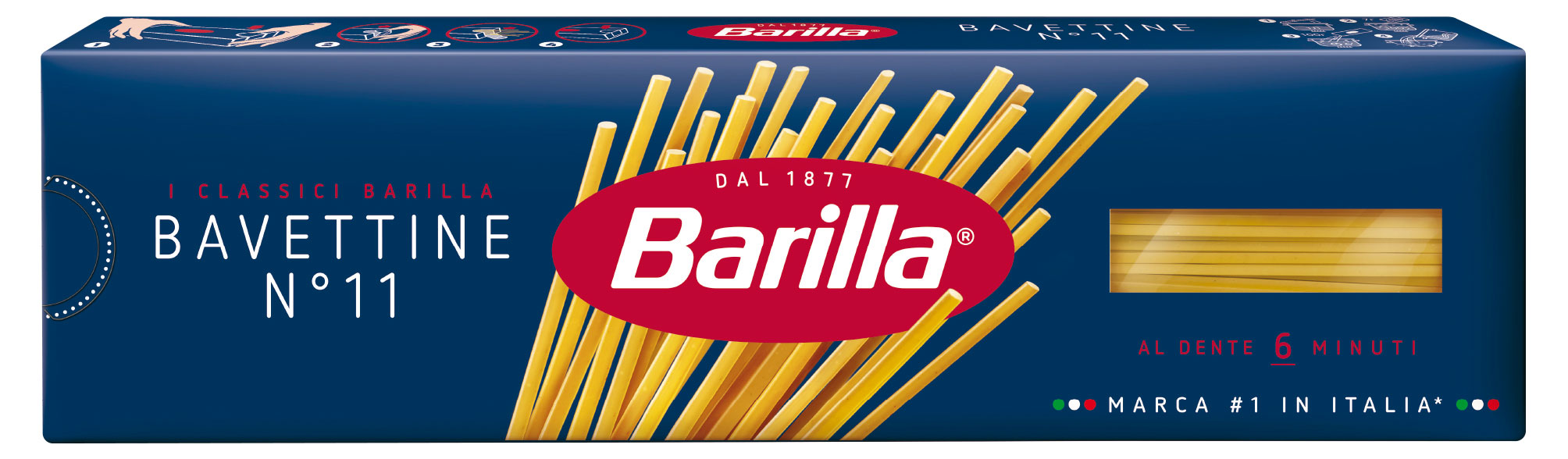 Макаронные изделия Barilla Баветтине 11 из твердых сортов пшеницы, 450 г