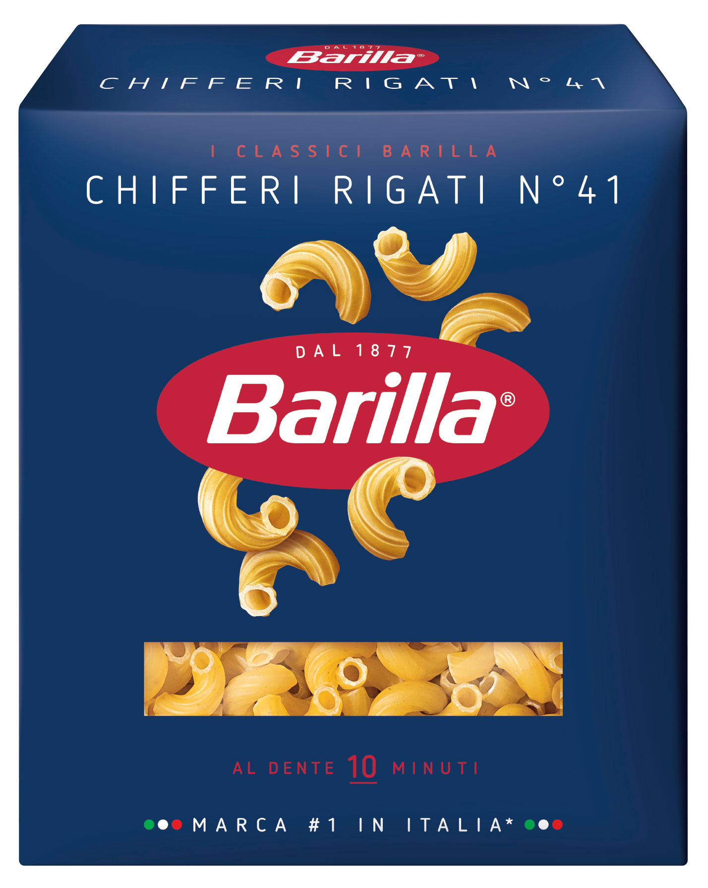 Макаронные изделия Barilla Киффери Ригати 41 из твердых сортов пшеницы, 450 г