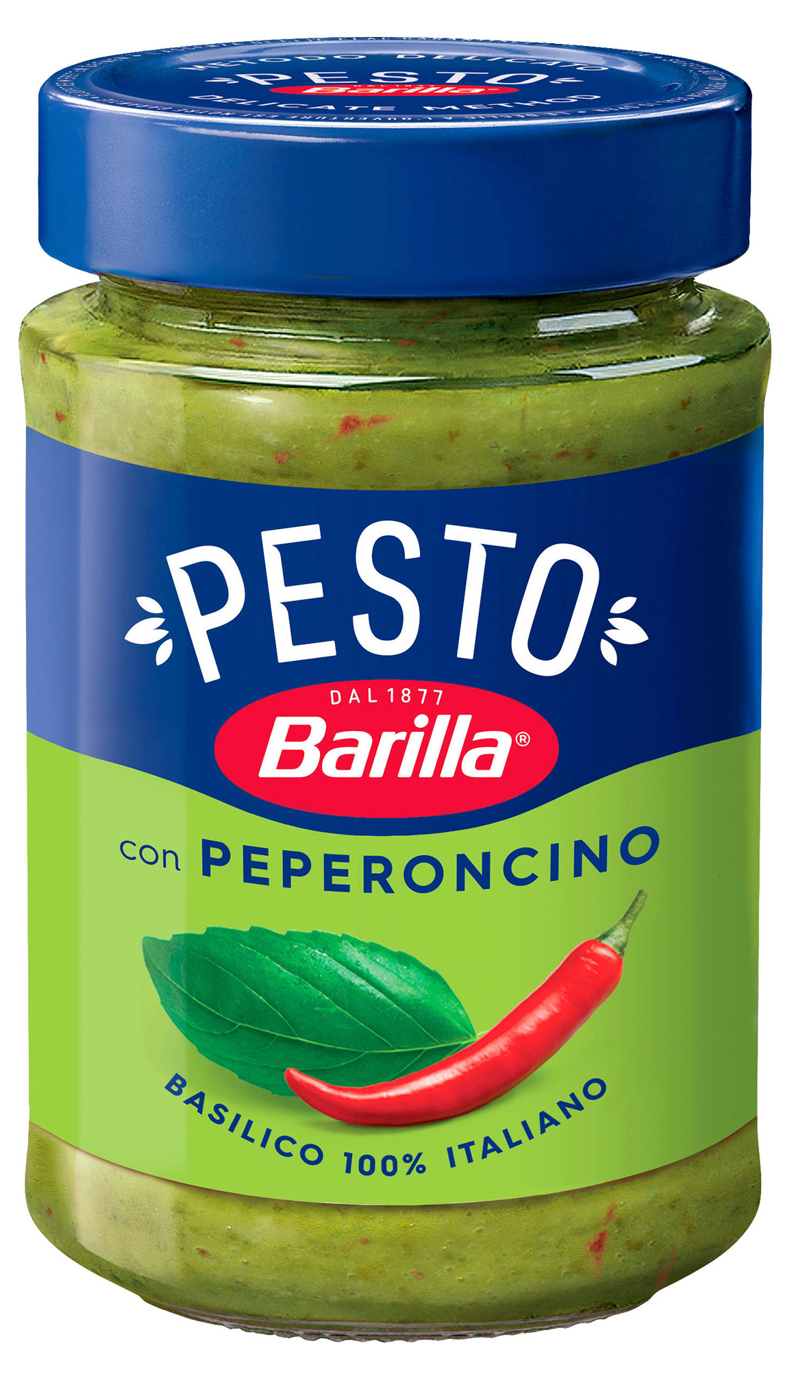 Соус Barilla Песто Пеперончино с базиликом и перцем чили Италия, 195 г