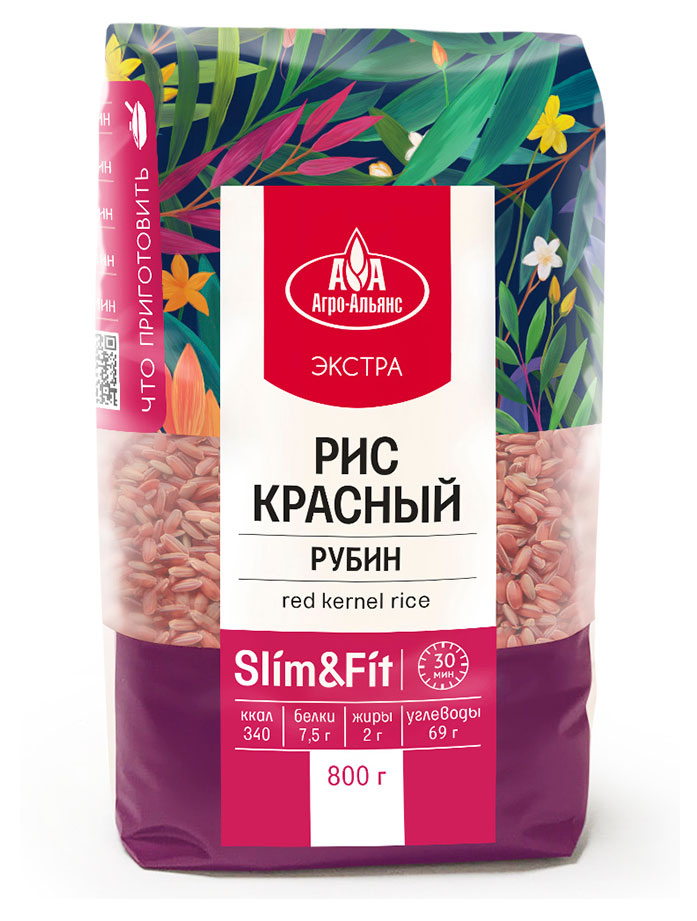 Рис Агро-Альянс Экстра Красный рубин, 800 г