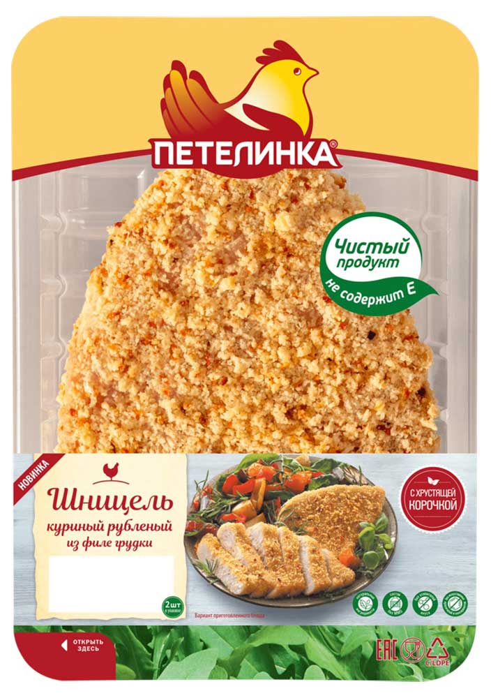 Шницель куриный Петелинка охлажденный, 300 г