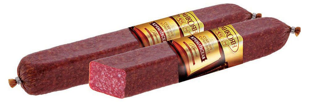 Колбаса сырокопченая Микоян Собрание сочинений Кремлевская, ~ 0,7 кг