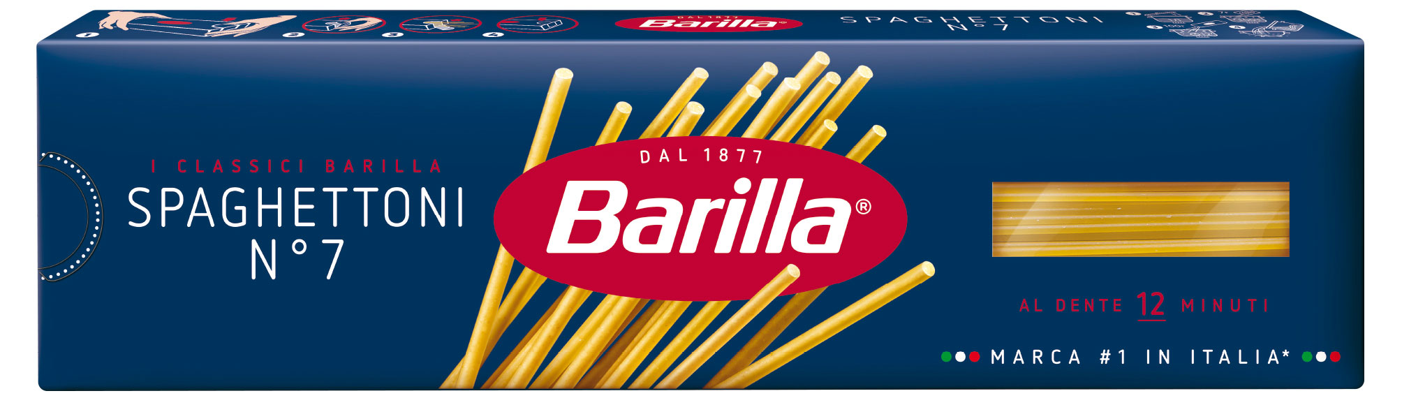 Макаронные изделия Barilla Спагеттони 7 из твердых сортов пшеницы, 450 г