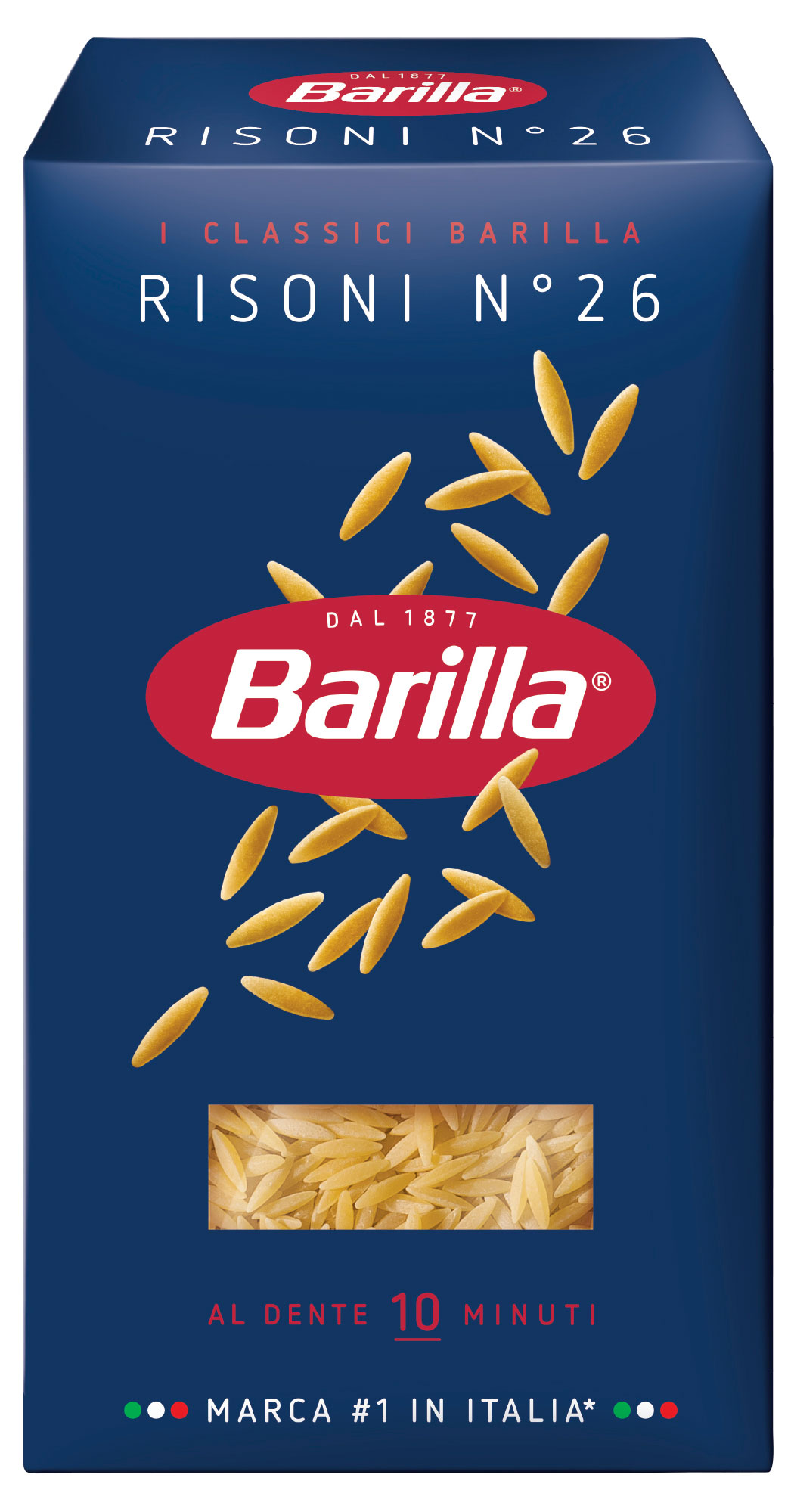 Макаронные изделия Barilla Ризони 26 из твердых сортов пшеницы, 450 г