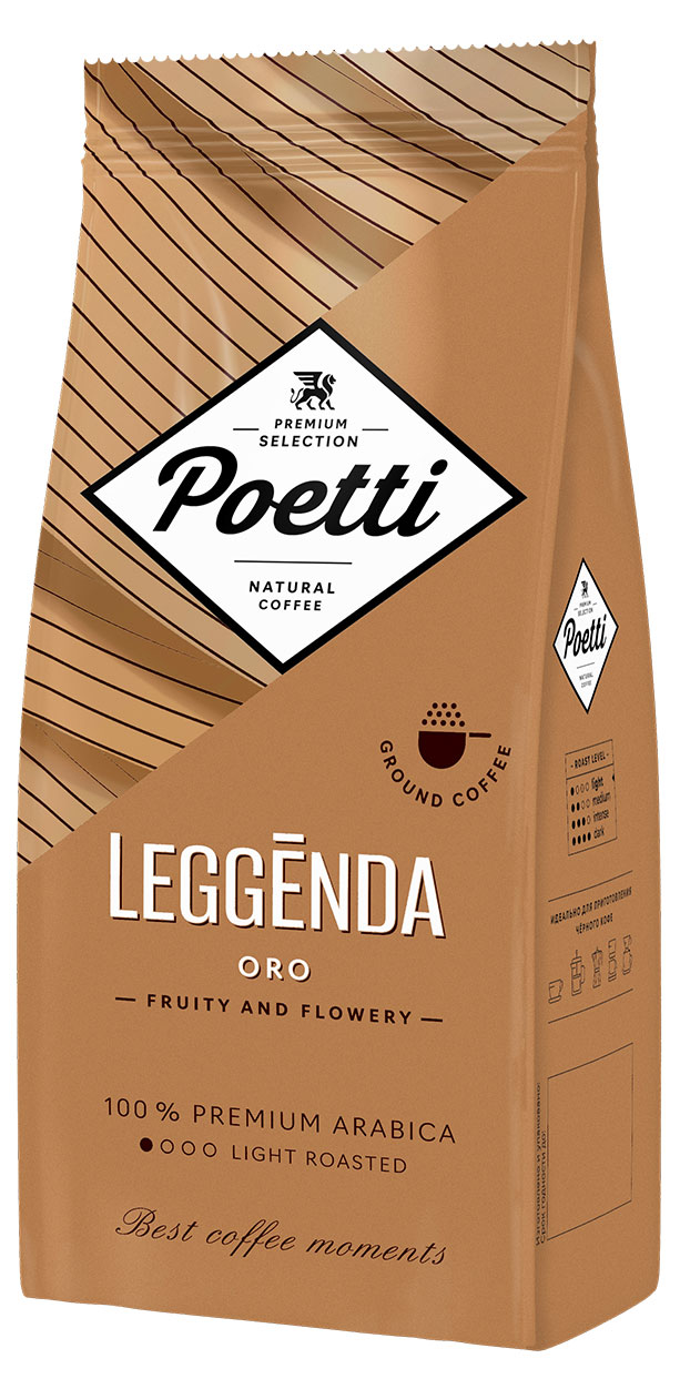 Кофе молотый Poetti Leggenda Oro, 250 г