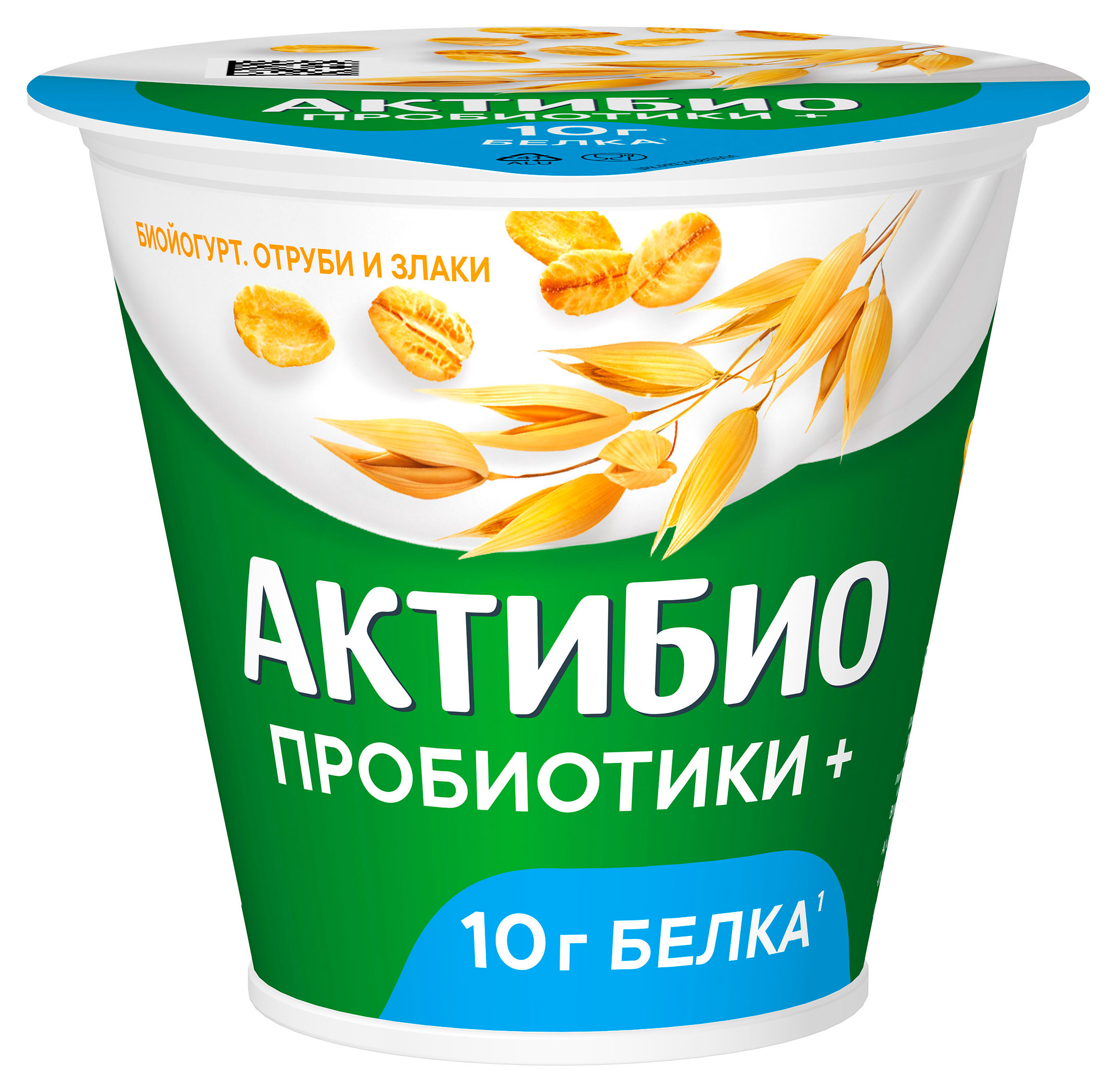 Йогурт АктиБио с отрубями и злаками 2,9% БЗМЖ 220 г