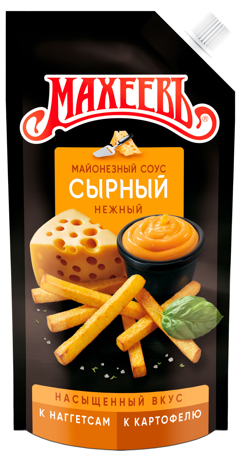 Соус кулинарный майонезный МАХЕЕВЪ Сырный 50,5% охлажденный, 200 г