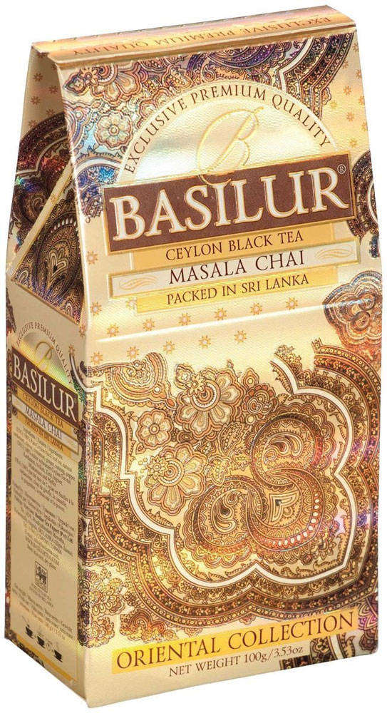 Чай черный Basilur Masala Chai Восточная коллекция листовой Шри-Ланка, 100 г