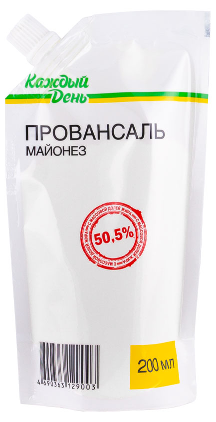 Майонез Каждый День Провансаль 50,5% охлажденный, 200 мл