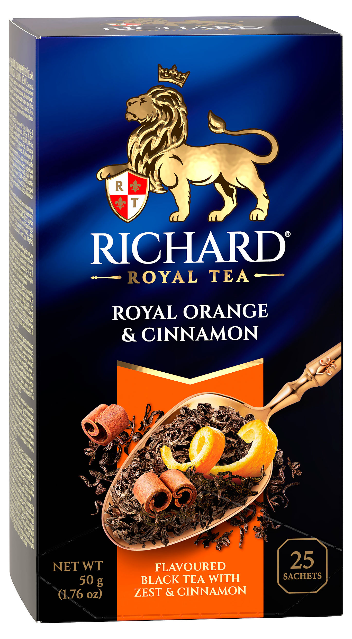Чай черный Richard Royal Orange Cinnamon с корицей и апельсином, 25x2 г