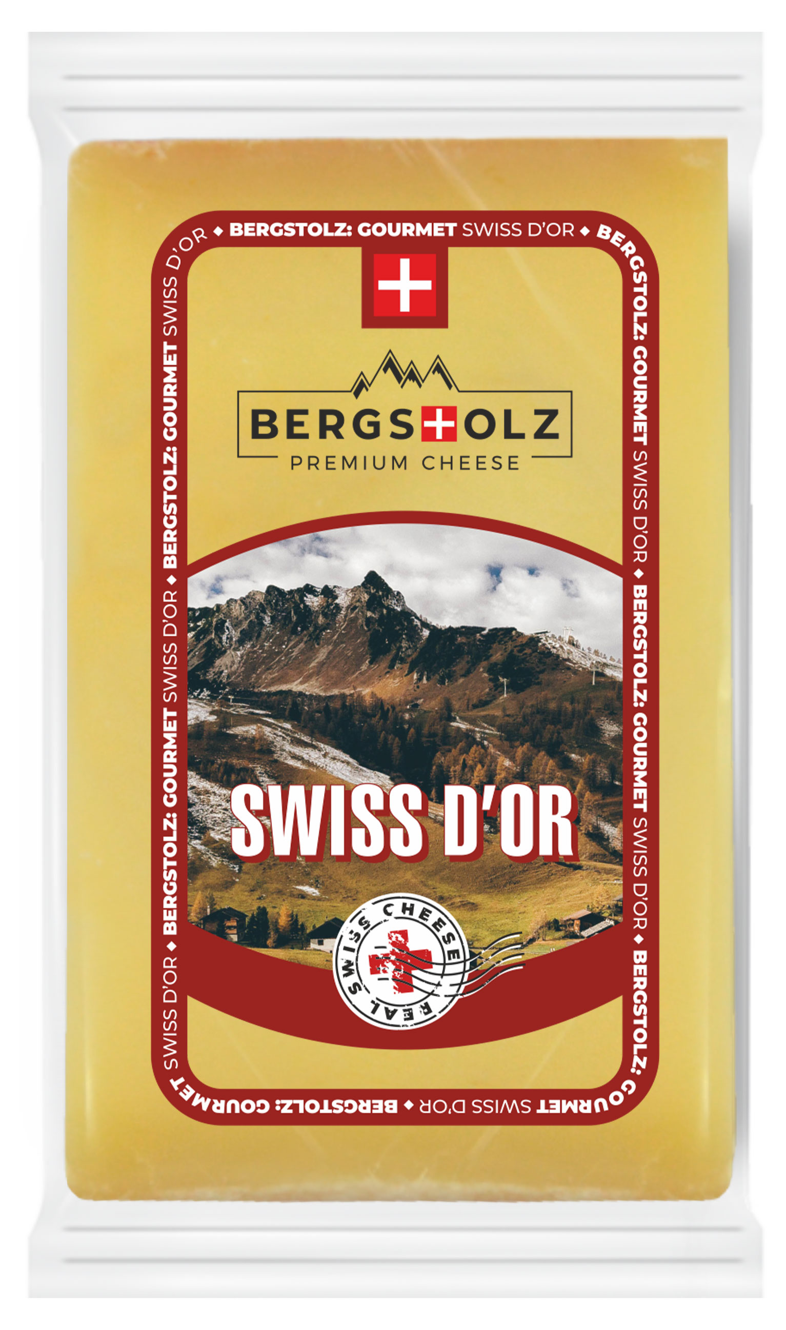 Сыр полутвердый Bergstolz 52% БЗМЖ, 100 г