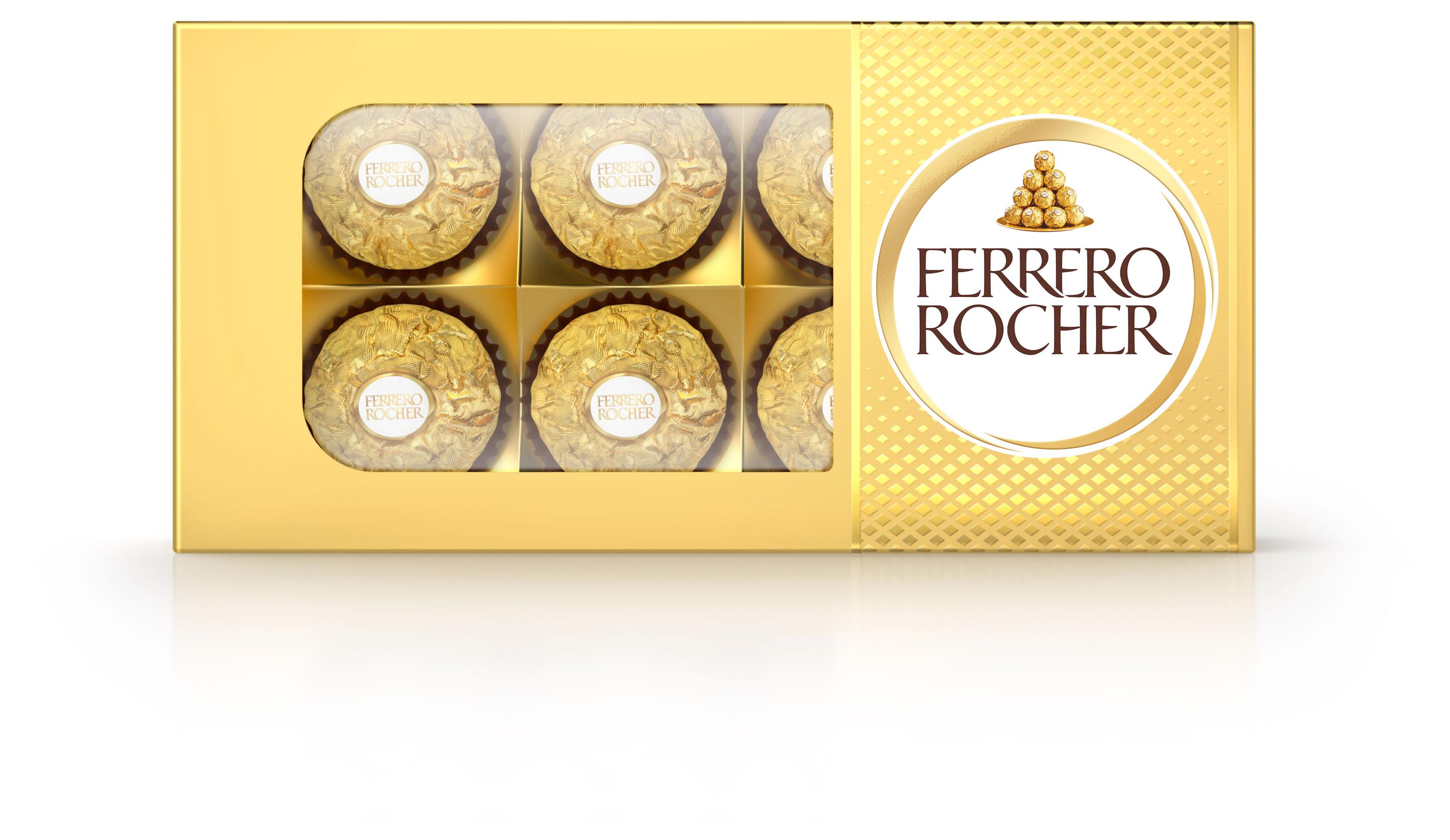 Конфеты FERRERO Rocher из молочного шоколада с начинкой из крема и лесного ореха Китай, 75 г