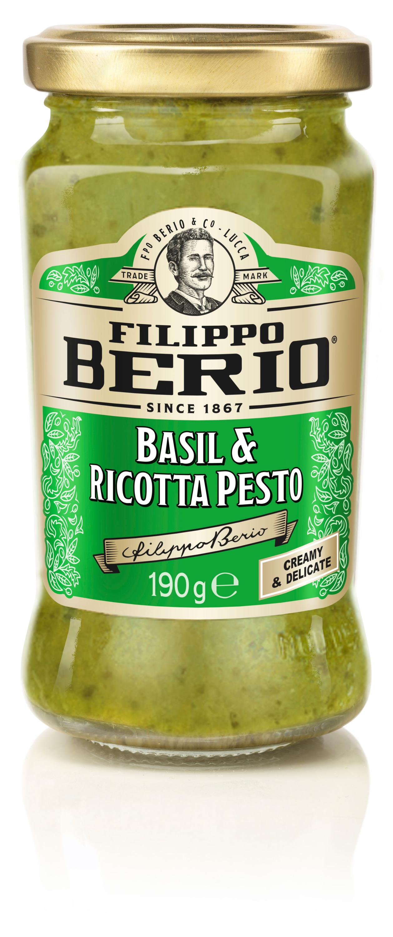 Соус Filippo Berio Песто с базиликом и рикоттой Италия, 190 г