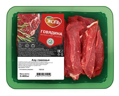 Азу говяжье ЭКОЛЬ охлажденное, 400 г