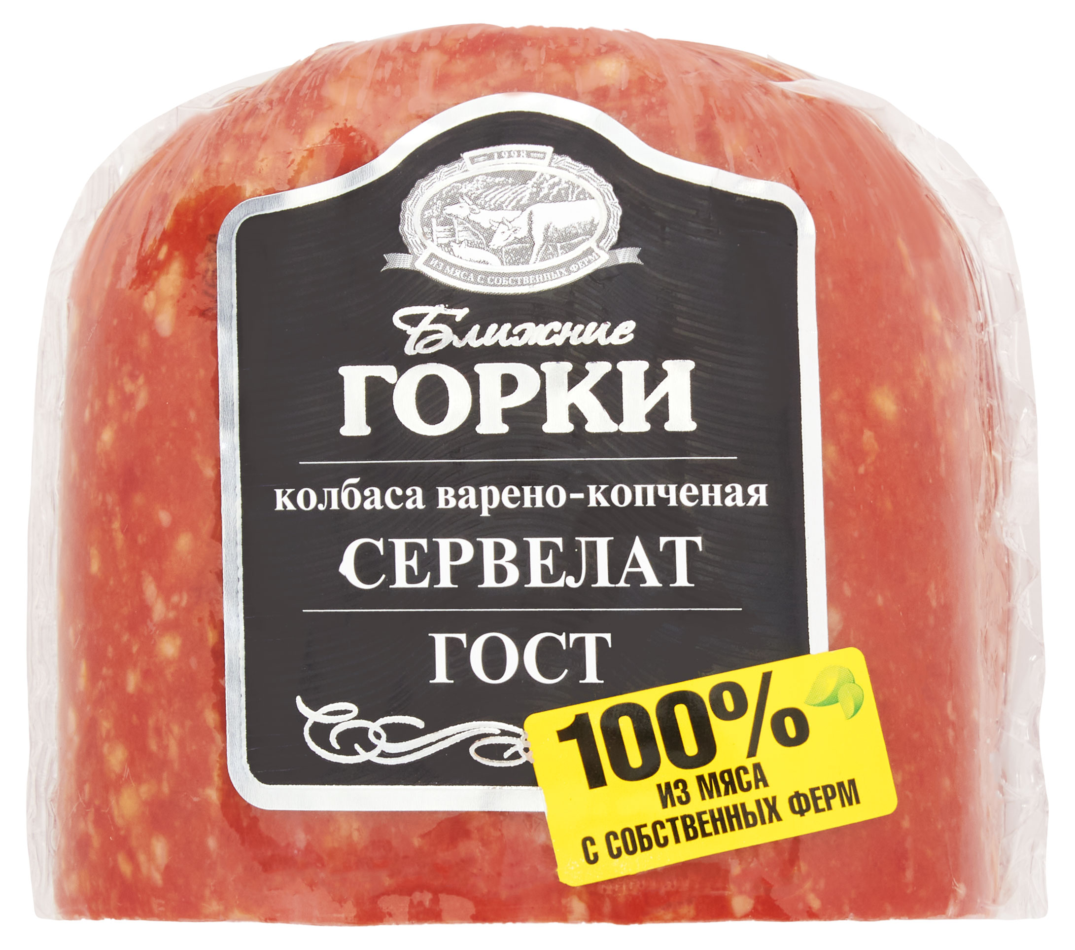 Колбаса Сервелат варено-копченый Ближние Горки ГОСТ, 500 г