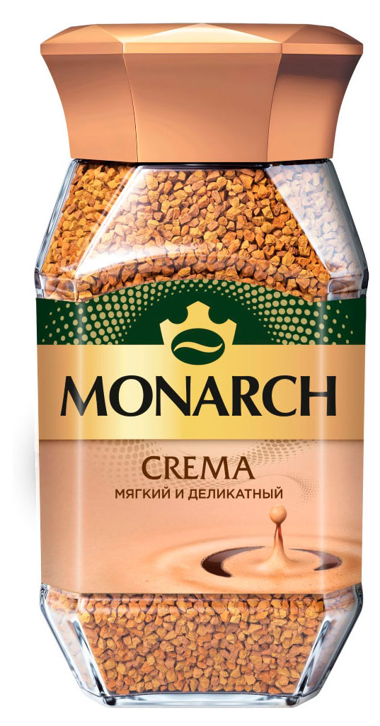 Кофе растворимый MONARCH Crema с бархатистой пенкой, 95 г