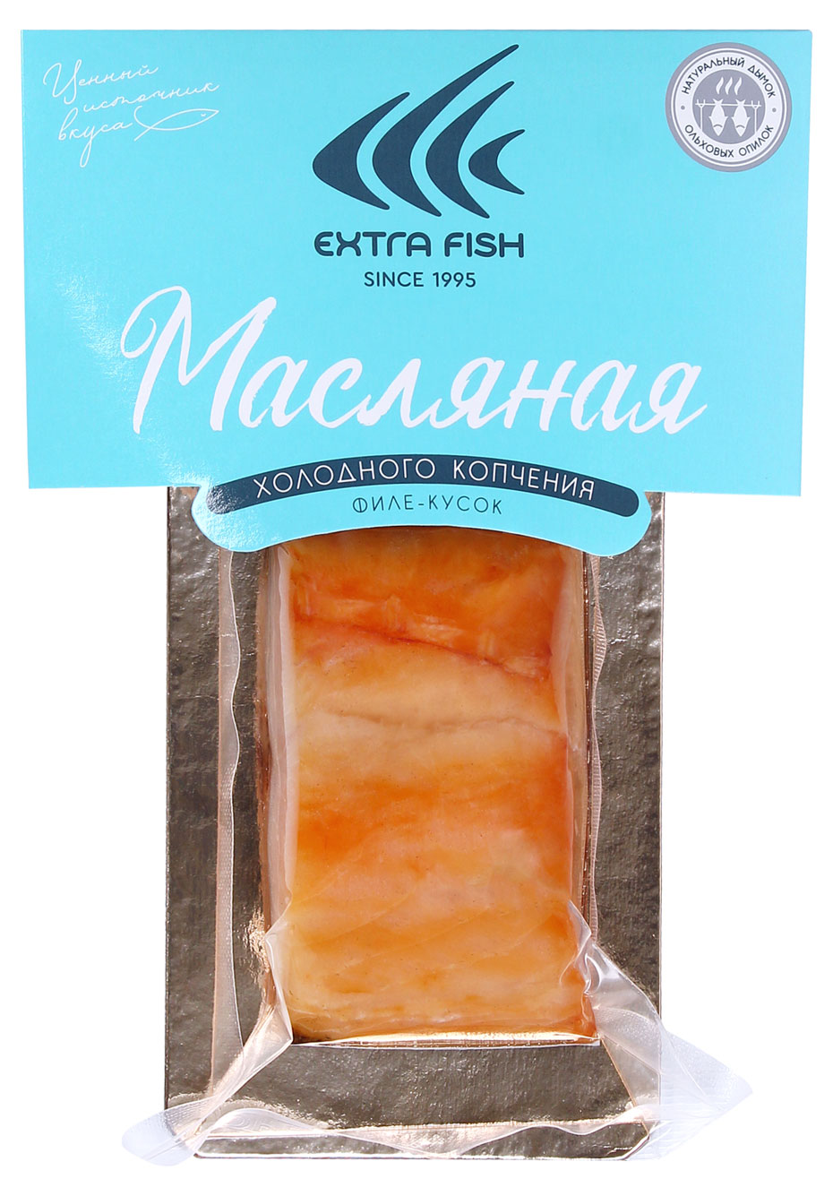 Масляная рыба Extra Fish холодного копчения филе кусок, 200 г