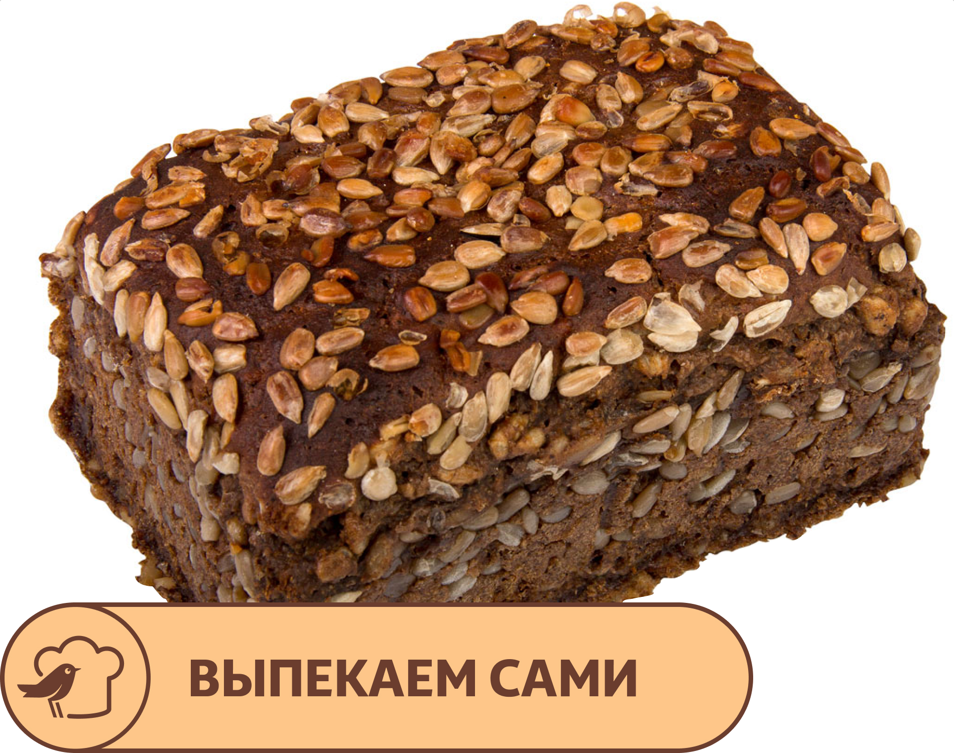 Хлеб АШАН Маг с семечками, 400 г