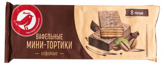 Торт вафельный АШАН Красная птица Кофейный, 200 г
