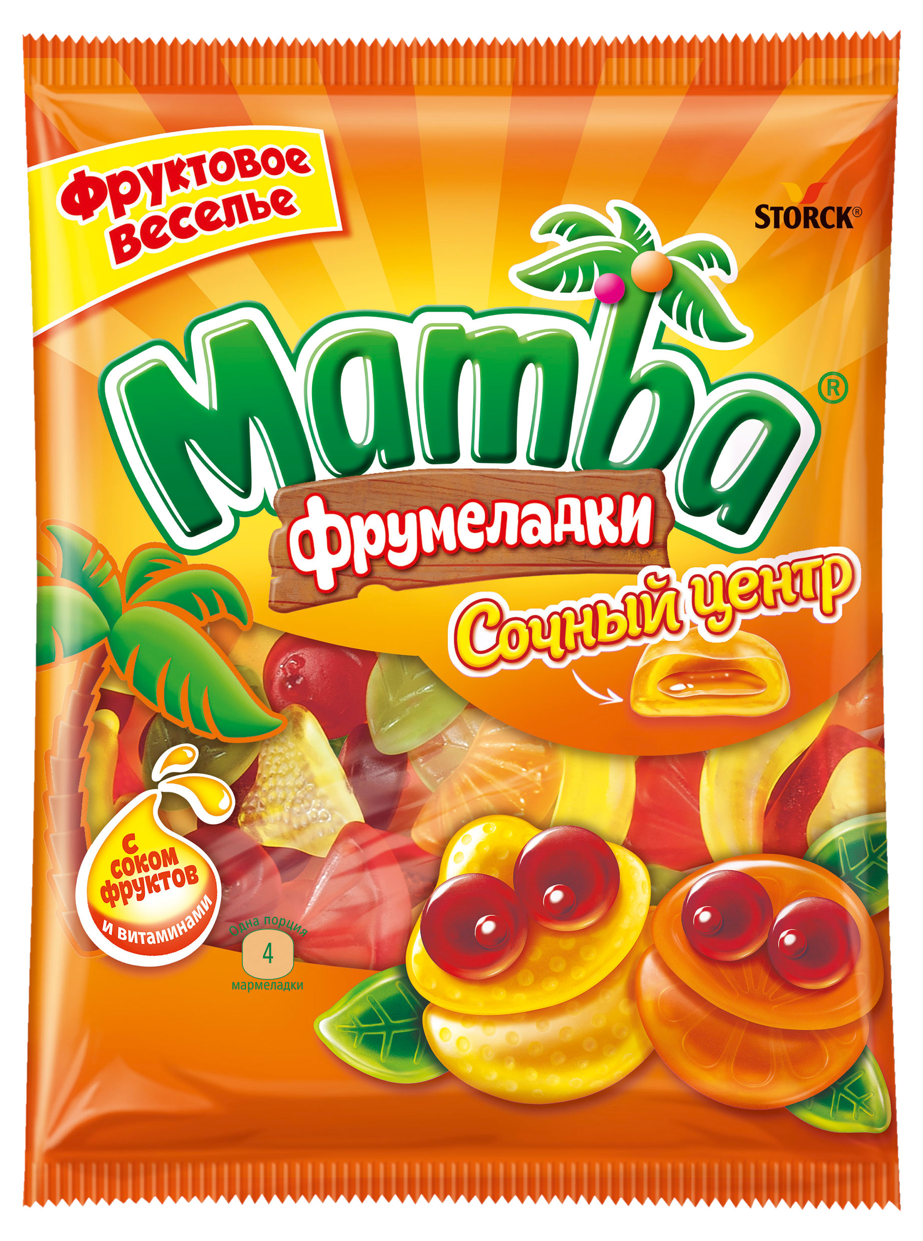 Мармелад жевательный Mamba Сочный Центр Германия, 140 г